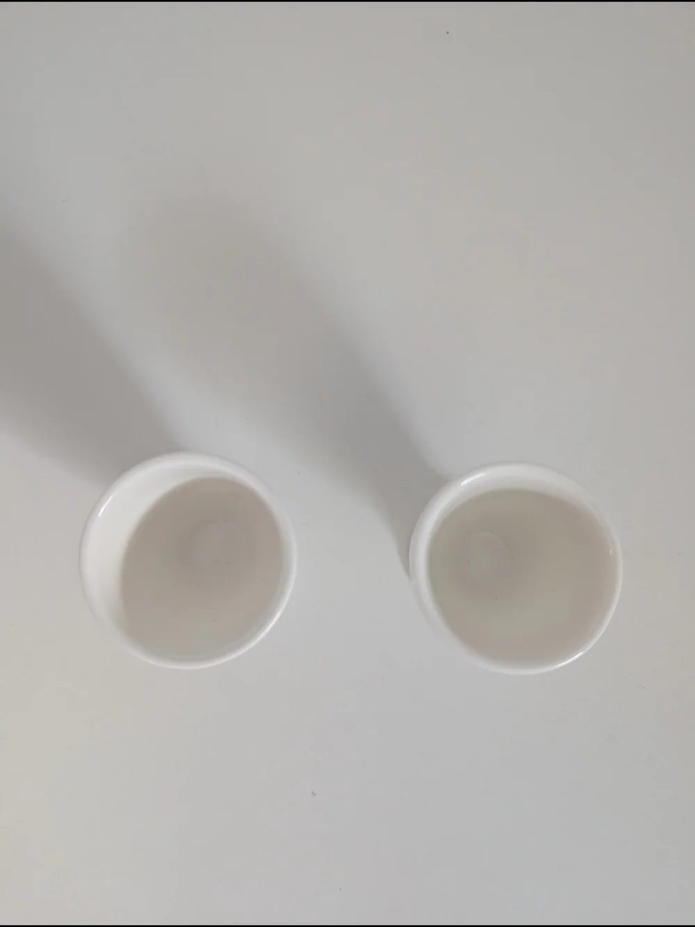 Pottery Barn Classic White Ceramic Egg Cup Set